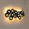Art deco oosterse wandlamp antiek goud 3-lichts - balla