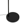 Design vloerlamp zwart met smoke glas - chico