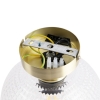 Smart art deco plafondlamp messing incl. Wifi a60 sphere 14