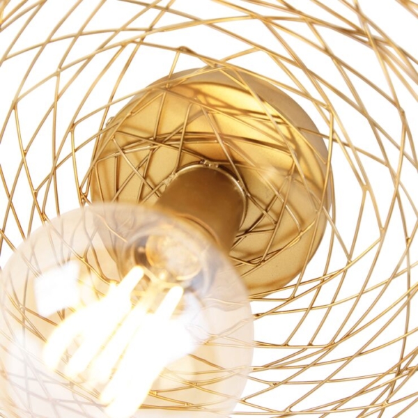 Smart plafondlamp goud ovaal incl. Wifi g95 - sarella