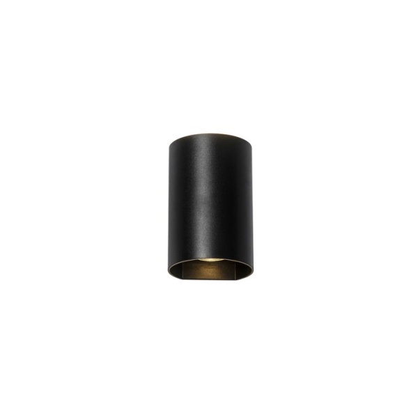 Smart ronde wandlamp zwart incl. Wifi gu10 - sabbir