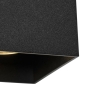 Smart vierkante wandlamp zwart incl. Wifi gu10 - sabbir