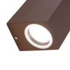 Smart wandlamp roestbruin ip44 incl. 2 wifi gu10 - baleno