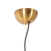 Art deco hanglamp goud met glas opaal 3-lichts - flore