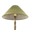 Art deco tafellamp met velours kap groen 50 cm - torre