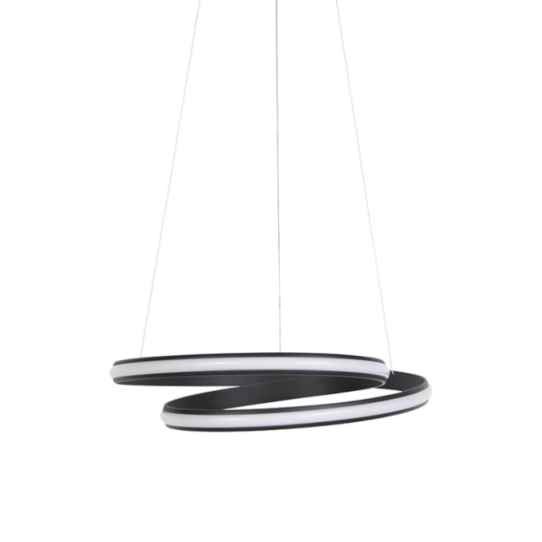Design hanglamp zwart 55 cm incl. Led rowan 14