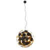 Design hanglamp zwart en goud - cerchio