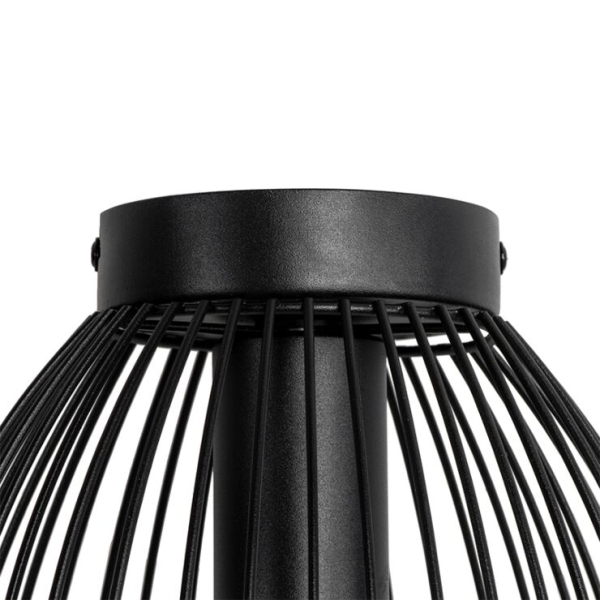 Design plafondlamp zwart 20cm - pua