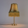 Klassieke tafellamp messing met granny kap groen 30 cm - simplo