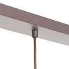 Moderne hanglamp bruin langwerpig 3-lichts - saffira