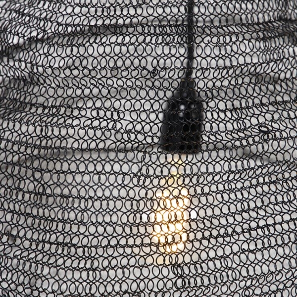 Oosterse hanglamp zwart 60cm - nidum