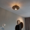 Smart plafondlamp zwart met goud 40 cm incl. Wifi g95 - radiance