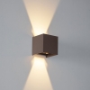 Buiten wandlamp roestbruin incl. LED 2-lichts IP54 - Edwin