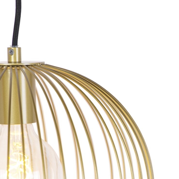 Design hanglamp goud - wire dough