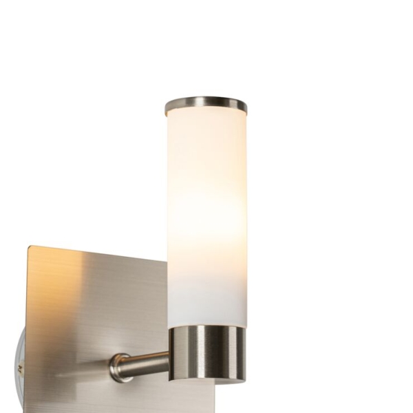 Moderne badkamer wandlamp staal ip44 - bath