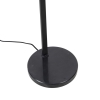 Smart vloerlamp zwart met smoke glas incl. Wifi st64 - qara down