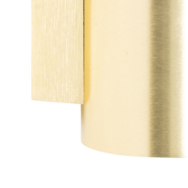Smart wandlamp goud rond incl. 2 wifi gu10 - sandy