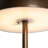 Buiten tafellamp donkerbrons oplaadbaar 3-staps dimbaar - keira