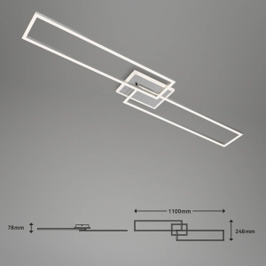 Briloner LED plafondlamp Frame S CCT 110x24