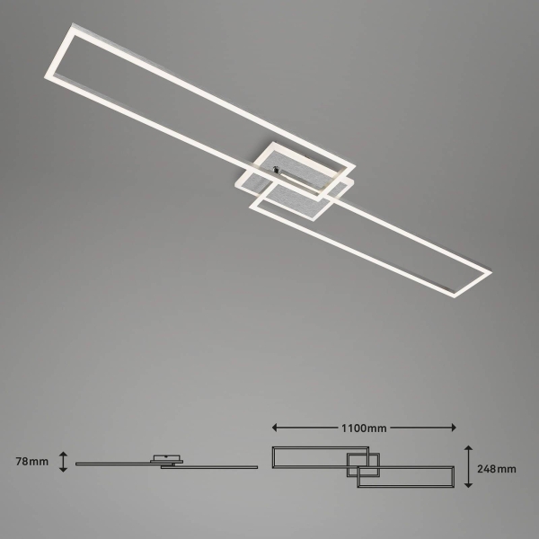 Briloner LED plafondlamp Frame S CCT 110x24