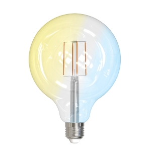 Prios LED lamp helder E27 G125 7W Tuya WLAN CCT