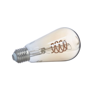 Prios Slimme LED lamp E27 ST64 amber 4.9W Tuya WLAN