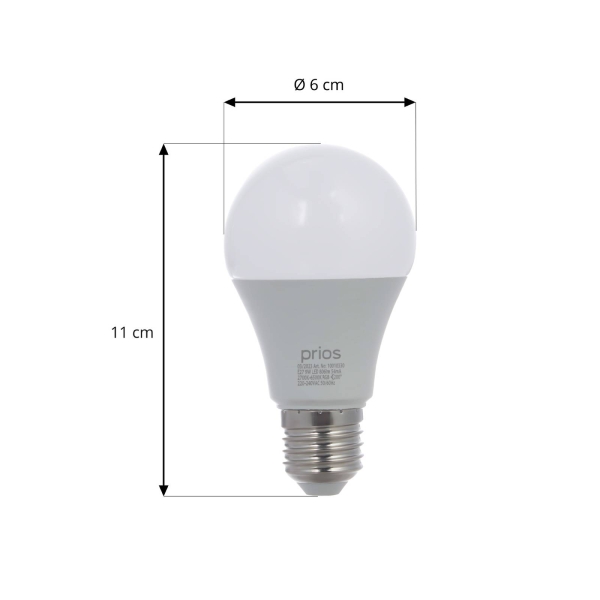 Prios Slimme LED E27 9W mat RGBW CCT ZigBee Tuya Philips Hue