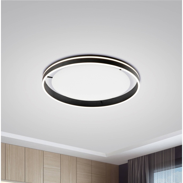 Q-Smart-Home Paul Neuhaus Q-VITO LED plafondlamp 79cm antraciet