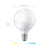 WiZ G95 LED lamp E27 11W bol mat CCT
