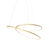 Design hanglamp goud 72 cm incl. Led 3-staps dimbaar - rowan