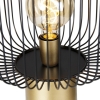 Design vloerlamp zwart met goud - mayelle