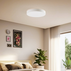 Lindby Smart LED plafondlamp Innes wit Ø38cm RGB CCT Tuya