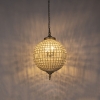 Art deco hanglamp kristal 50cm goud kasbah 14