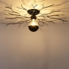 Art deco plafondlamp zwart 50 cm - ramuri