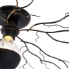 Art deco plafondlamp zwart 80 cm - ramuri