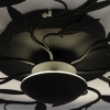 Art deco plafonnière zwart 3-staps dimbaar - bota