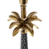 Art deco tafellamp brons met zwarte kap 35 cm - areka