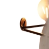 Art deco wandlamp koper 105 cm 2-lichts - lauf