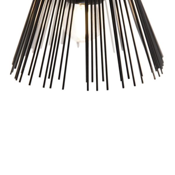 Art deco wandlamp zwart 2-lichts - broom