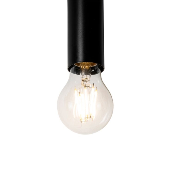 Art deco wandlamp zwart 2-lichts - tubi