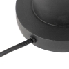 Art deco tafellamp met velours kap zwart 35 cm - pisos