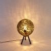 Art deco tafellamp tripod goud - maro