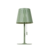 Buiten tafellamp groen incl. Led 3-staps dimbaar oplaadbaar en solar - ferre