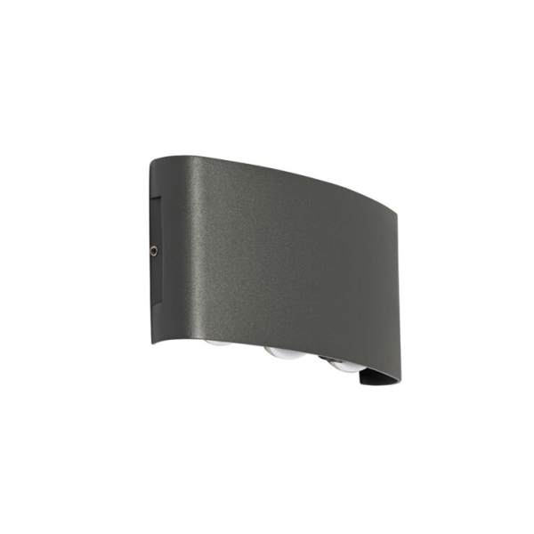 Buiten wandlamp donkergrijs incl. Led 6-lichts ip54 - silly
