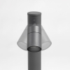 Buitenlamp grijs rvs 45 cm verstelbaar ip44 - solo