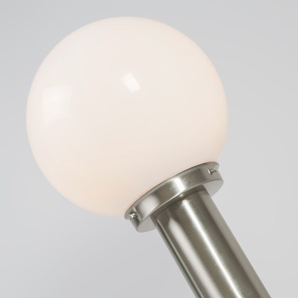 Buitenlamp staal rvs 50 cm - sfera met grondpin en kabelmof