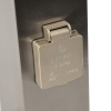 Buitenlamp staal incl stopcontact ip44- malios met grondpin en kabelmof