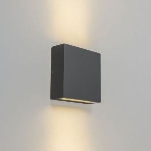 Buitenwandlamp donkergrijs IP54 incl. LED 2-lichts - Otan