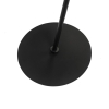 Design buiten vloerlamp zwart met witte kap ip44 - robbert