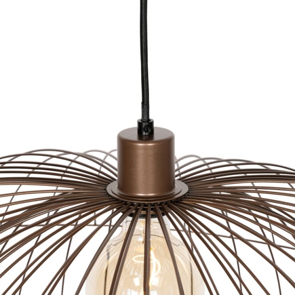 Design hanglamp donkerbrons 66 cm - pua